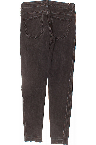 ZARA Dámské černé skinny džíny seprané úzké zkrácené Vel. 36 | ZARA | obrázek 2