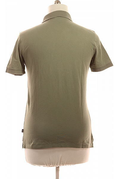 Hugo Boss Pánské khaki tričko polo s krátkým rukávem bavlněné jednobarevné Vel. L | Hugo Boss | obrázek 2