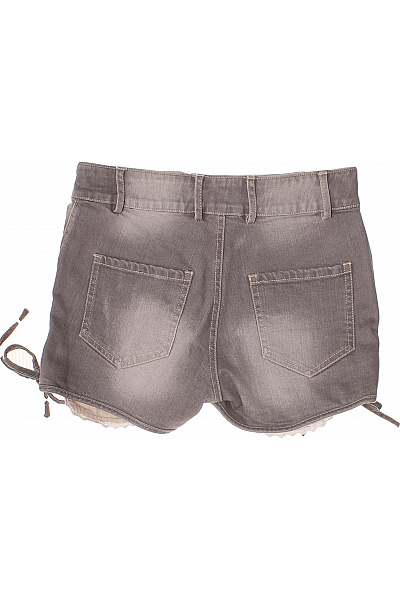 KRUGER Dámské šedé džínové kraťasy s potiskem květinové volnočasové Vel. 34 | KRUGER | obrázek 3