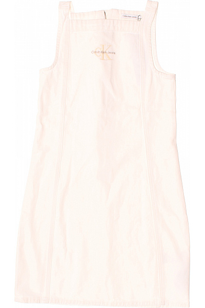 Calvin Klein Dívčí šaty Bavlněné Bílé Vel. 14