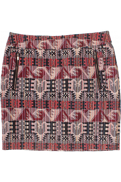 s.OLIVER krátká vzorovaná sukně s kapsami a zipem Vel. UK 10 | s.OLIVER | obrázek 2