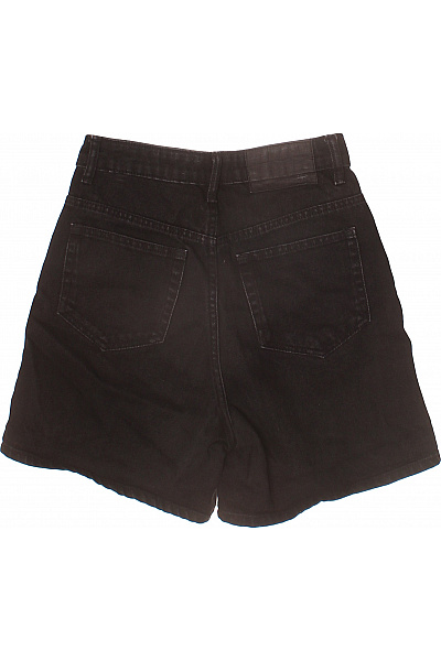 ZARA Dámské černé riflové kraťasy s vysokým pasem ležérní krátké Vel. 34 | ZARA | obrázek 3