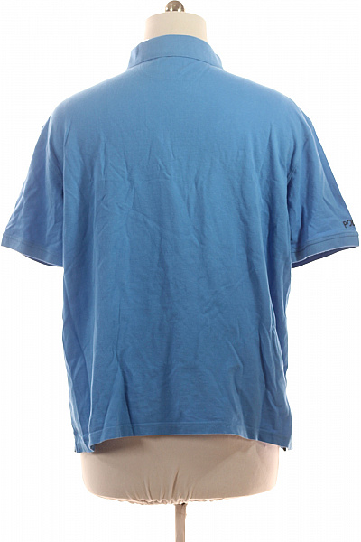 La Martina Pánské modré bavlněné polo tričko s krátkým rukávem a potiskem Vel. 4XL | La Martina | obrázek 3