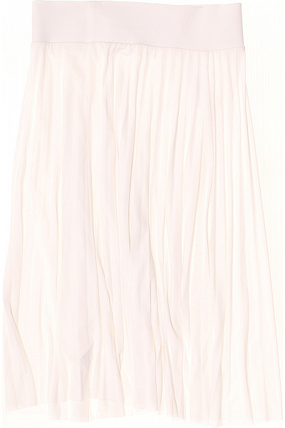 Dámská bílá plisovaná midi sukně s gumou v pase Vel. s | Unimoda | obrázek 3