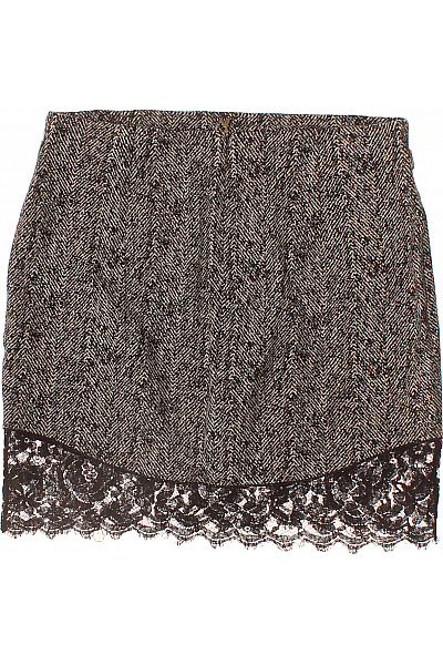 PATRIZIA  PEPE Dámská mini sukně pepitová černobílá elegantní bavlněná Vel. 44 | PATRIZIA  PEPE | obrázek 3