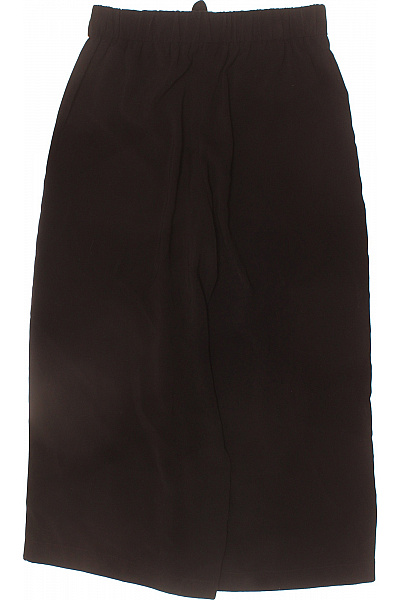 ZARA Dámské černé široké volné elegantní kalhoty s gumou v pase Velikost s | ZARA | obrázek 2