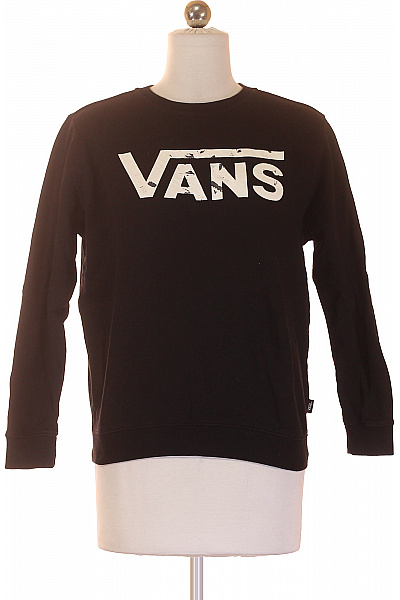 Vans Dámská bavlněná černá mikina přes hlavu s potiskem streetwear Vel. M | Vans | obrázek 2