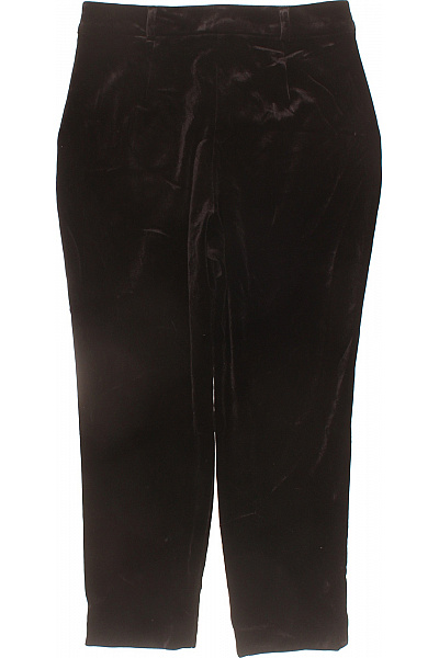 River Island Dámské sametové kalhoty tmavé rovné elegantní Vel. 38 | River Island | obrázek 3