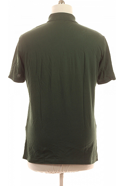 SELECTED Pánské bavlněné tričko s krátkým rukávem a límečkem zelené jednobarevné basic polo Velikost XL | SELECTED | obrázek 2