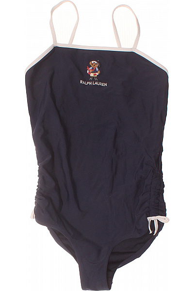 Ralph Lauren Dívčí Jednodílné Plavky Modré S Medvídkem Vel. 140 Cm