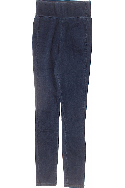 asos Dívčí Džíny tmavě modré úzké strečové elastické pas Velikost 32 | asos | obrázek 2