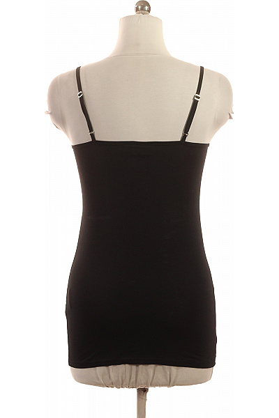 VILA dámské černé tílko bez rukávů basic prodloužené Velikost M/L | VILA | obrázek 2