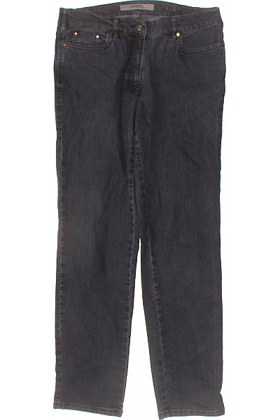 ZERRES Dámské Tmavě Modré Strečové Džíny Rovné Klasické S Kapsami Velikost 40