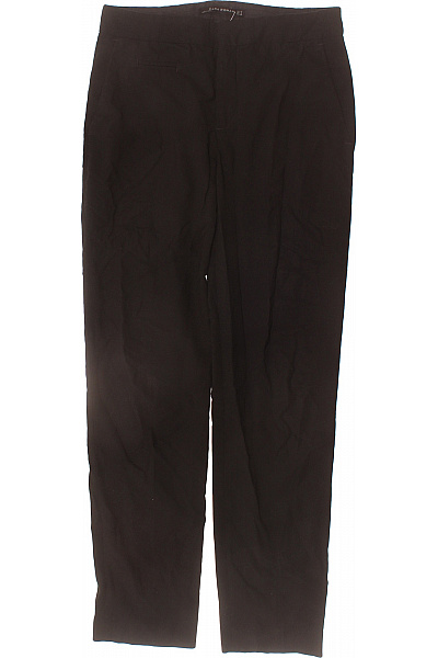 ZARA Dámské černé Oblekové Rovné Kalhoty Elegantní Business Látkové Velikost 36