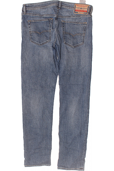 DIESEL Pánské bavlněné modré džíny seprané rovné klasické s kapsami Vel. 33 | DIESEL | obrázek 2