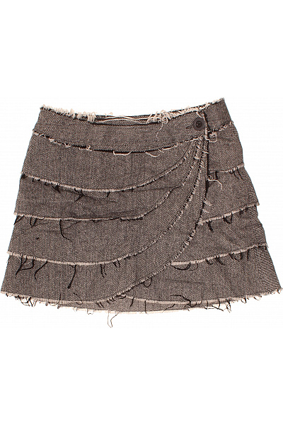 Topshop Dámská zavinovací mini sukně s třásněmi podzimní Velikost 8 | Topshop | obrázek 2