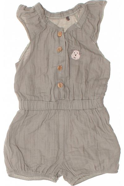 Bellybutton Dětské Body šedé S Potiskem Lva Velikost 62