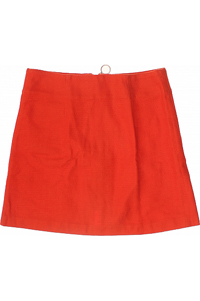 Topshop Dámská červená mini sukně s kapsami a zipem z bavlny Velikost UK 10 | Topshop | obrázek 3