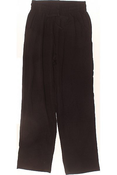 Dámské bavlněné kalhoty široké volnočasové černé s kapsami Vel. XS | Unimoda | obrázek 2