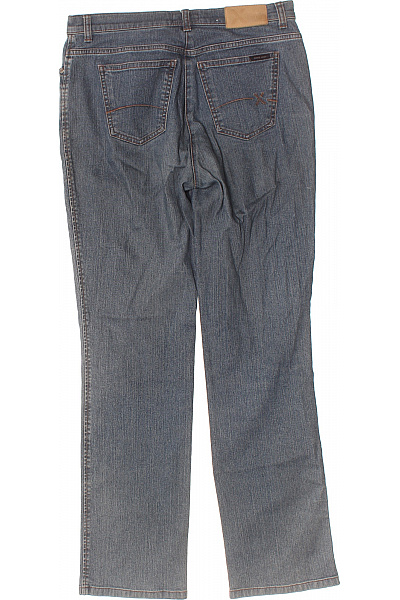 BRAX Dámské bavlněné modré džíny rovné seprané klasické s kapsami Velikost 38 | BRAX | obrázek 2