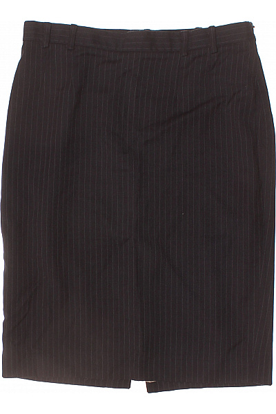 MANGO Dámská pouzdrová sukně černé pruhovaná business ke kolenům Velikost 38 | MANGO | obrázek 2