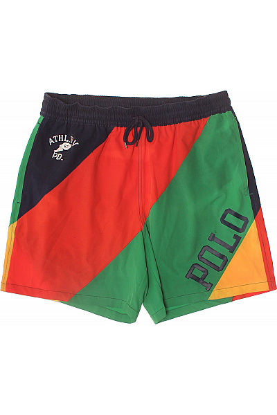 Ralph Lauren Pánské Barevné Sportovní Kraťasy S Potiskem Velikost M