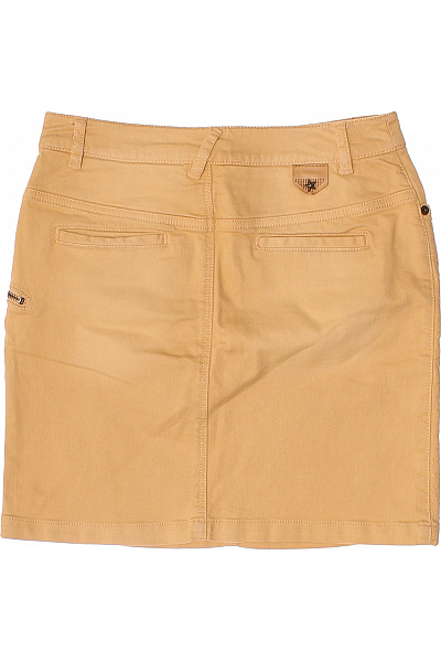 IKKS Dámská béžová krátká pouzdrová sukně se zipem prošívaná Vel. 34 | IKKS | obrázek 3