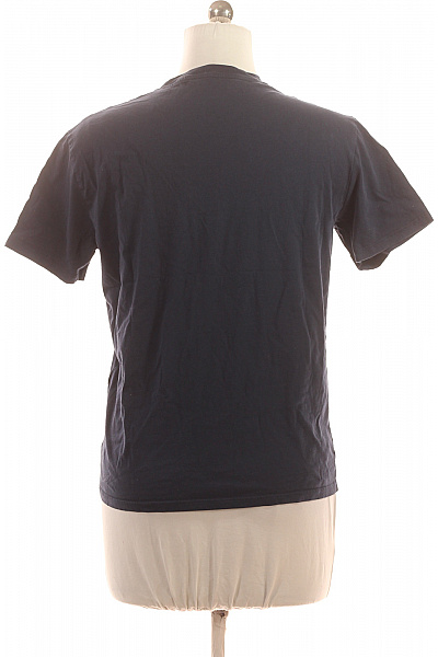 ARMANI Dámské tmavě modré tričko s krátkým rukávem a nápisem Vel. M | ARMANI | obrázek 3