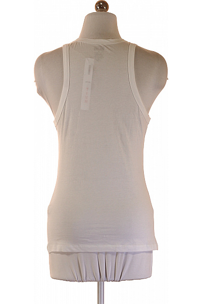 DIESEL dámské bavlněné tílko basic bílé bez rukávů s kulatým výstřihem Vel. S | DIESEL | obrázek 3