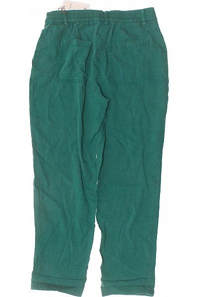 GERRY WEBER Dámské zelené plátěné kalhoty s kapsami volnočasové Vel. 38 | GERRY WEBER | obrázek 2