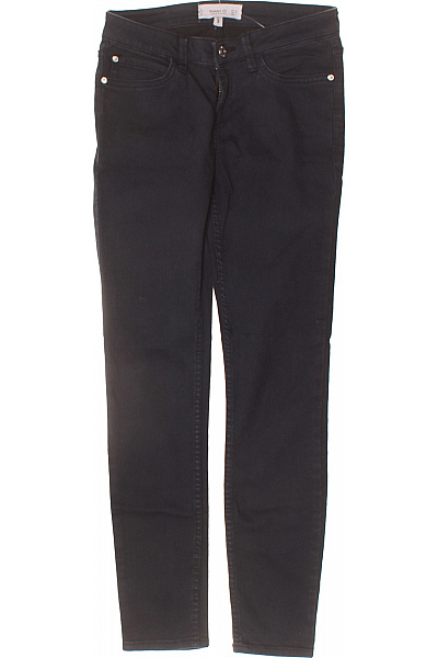 MANGO Dámské černé Skinny Džíny Strečové Ležérní Vel. 34
