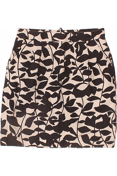 HALLHUBER Bavlněná vzorovaná černobílá áčková mini sukně s kapsami Vel. 38 | HALLHUBER | obrázek 2