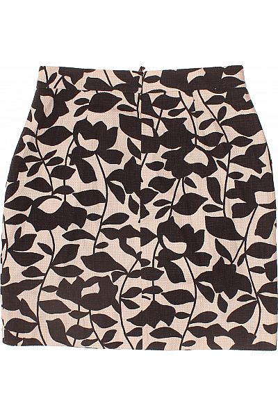 HALLHUBER Bavlněná vzorovaná černobílá áčková mini sukně s kapsami Vel. 38 | HALLHUBER | obrázek 3