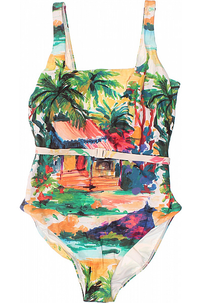 Next jednodílné plavky barevné tropické s páskem Vel. EU 44 | Next | obrázek 2