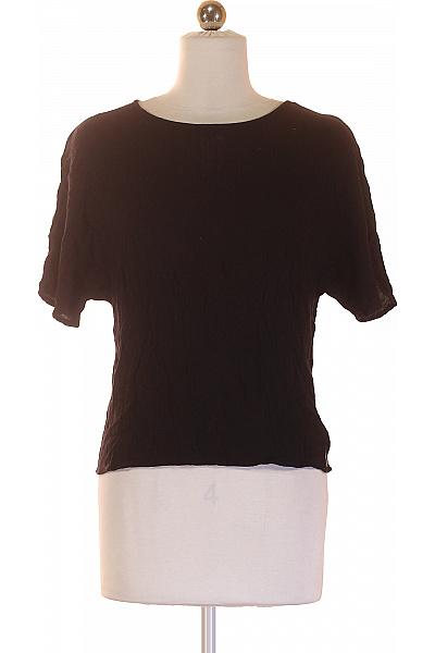 SUPERDRY Dámské viskózové černé tričko krátký rukáv lodičkový výstřih basic Vel. 80 | SUPERDRY | obrázek 2