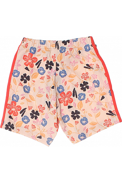 ADIDAS Dívčí bavlněné kraťasy s květinovým vzorem a červenými pruhy Vel. US 2T | ADIDAS | obrázek 3