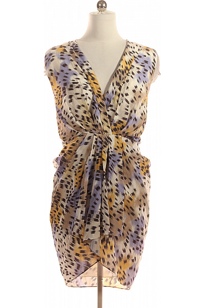IRO Šaty Bez Rukávů Zavinovací Zvířecí Vzor Elegantní Letní Velikost 40