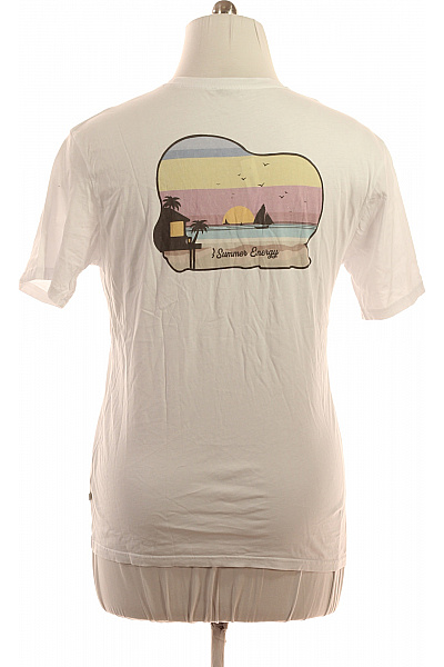 LTB Dámské tričko bílé krátký rukáv basic bavlna Velikost L | LTB | obrázek 2