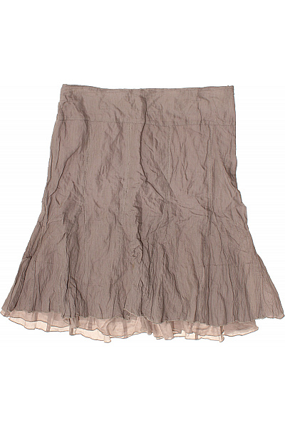 JOSEPHINE&CO Dámská hnědá řasená sukně midi vrstvená s volánky Vel. 44 | JOSEPHINE&CO | obrázek 2