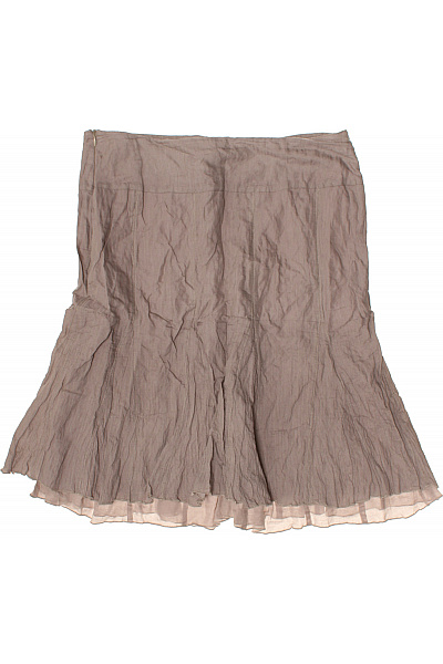 JOSEPHINE&CO Dámská hnědá řasená sukně midi vrstvená s volánky Vel. 44 | JOSEPHINE&CO | obrázek 3