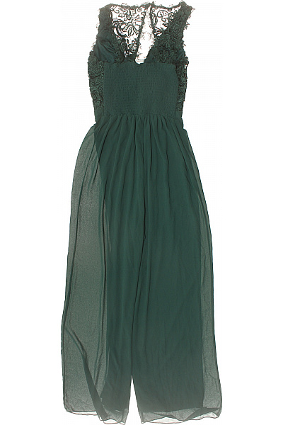 kraimod dámský zelený krajkový overal bez rukávů společenský Vel. 40 | kraimod | obrázek 2