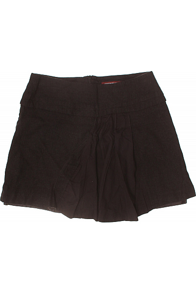 Comptoir des cotonniers Dámská vlněná minisukně tmavě hnědá plisovaná áčková Velikost 40 | Comptoir des cotonniers | obrázek 2