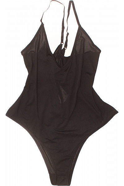 Dámské jednodílné plavky černé sexy za krk | Unimoda | obrázek 2