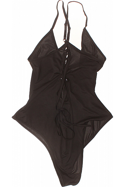 Dámské jednodílné plavky černé sexy za krk | Unimoda | obrázek 3