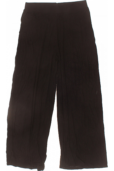 ZARA Dámské černé široké volné letní žerzejové kalhoty pohodlné Velikost s | ZARA | obrázek 2