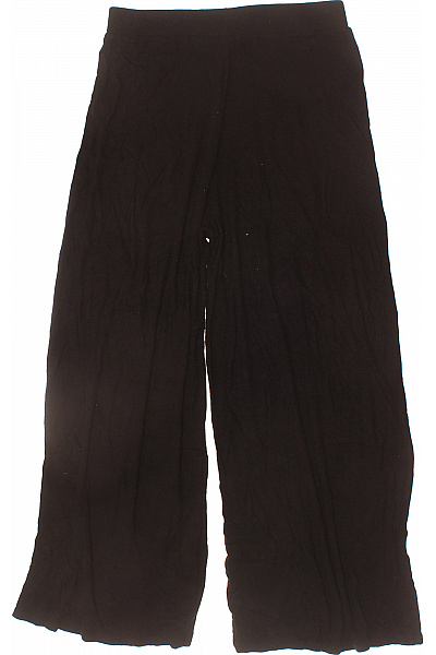 ZARA Dámské černé široké volné letní žerzejové kalhoty pohodlné Velikost s | ZARA | obrázek 3