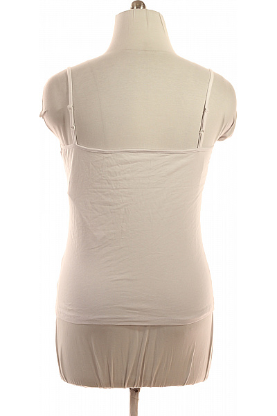 Dámské bavlněné tílko bílé basic bez rukávů Velikost M | Unimoda | obrázek 3