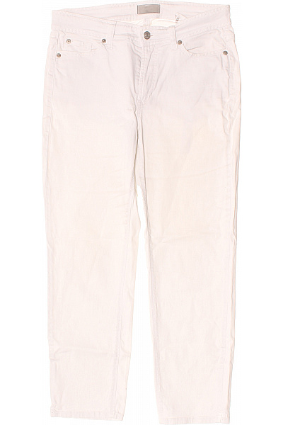 CAMBIO Dámské Bavlněné Džíny Bílé Rovné Klasické Velikost DE 40