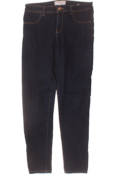MANGO Dámské Bavlněné Tmavě Modré Skinny Džíny Strečové Klasické Vel. 36
