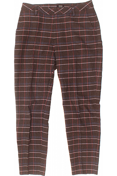 Scotch & Soda Dámské Kostkované Kalhoty Elegantní Hnědé Vel. 29/32